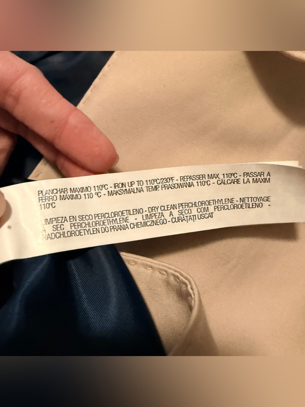 Zara Beige Double-Breasted Trench Coat with Belt - Picture 11 of 15